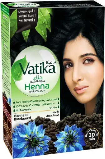 Colorant pour Cheveux Noir Dabur Vatika